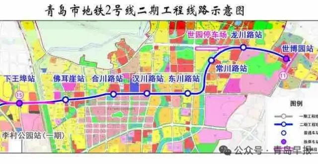 青岛今年开通两条地铁线！全长8.9公里的2号线二期和全长13.1公里的8号线南段均为东岸城区骨干线路_腾讯新闻